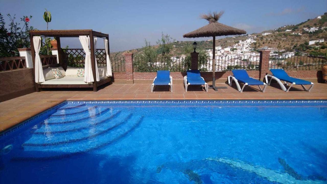 Casa Mirador Las Claras Con Piscina Privada Jardin Iznate Eksteriør billede